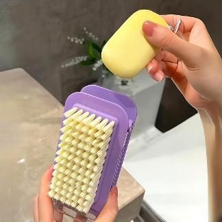 Multifunctional Non-Slip Storage Tool Roller Soap Boxes with Brush Rubbing Foam Box
